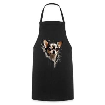 DOG COOL CHIHUAHUA - Cooking Apron - black - Front - AI Model Male 185 dark (185cm)
