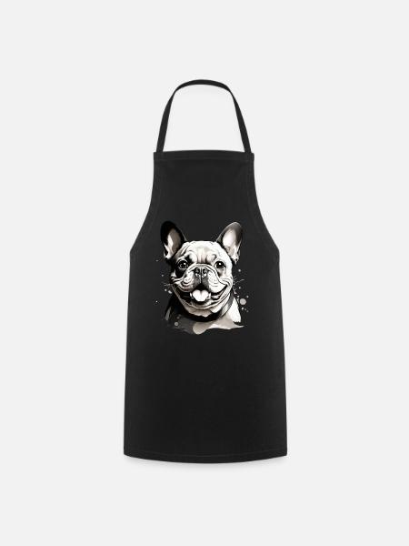BOULEDOGUE FRANÇAIS MIGNON - Tablier de cuisine - noir