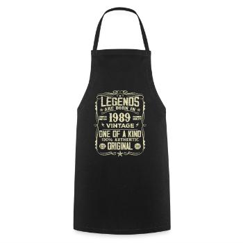 Made In 1989 Vintage Birthday Gift 1989 - Cooking Apron - black - Front - AI Model Male 185 dark (185cm)