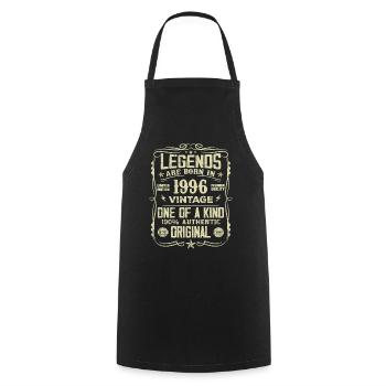Made In 1996 Vintage Birthday Gift 1996 - Cooking Apron - black - Front - AI Model Male 185 dark (185cm)