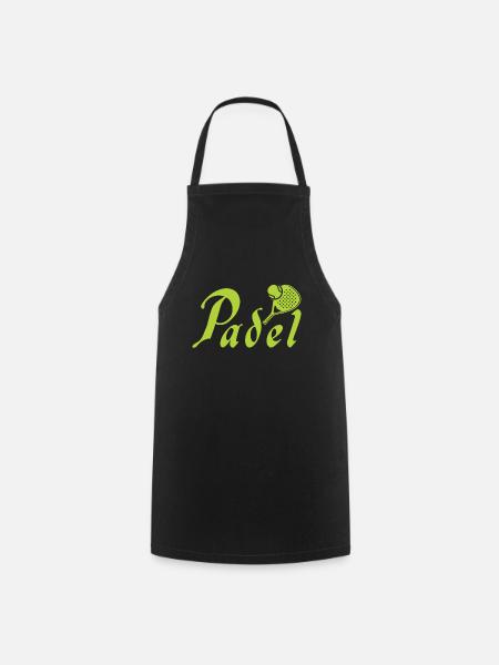 Padel Fun Padel Player Padelist - Tablier de cuisine - noir