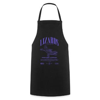Phelsuma laticauda Day Gecko Lizard Keeper - Cooking Apron - black - Front - AI Model Male 185 dark (185cm)