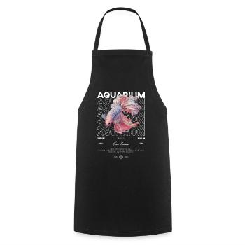 Betta Fish Keeper Moderne Streetwear - Kochschürze - Schwarz - Vorne - AI Model Male 185 dark (185cm)