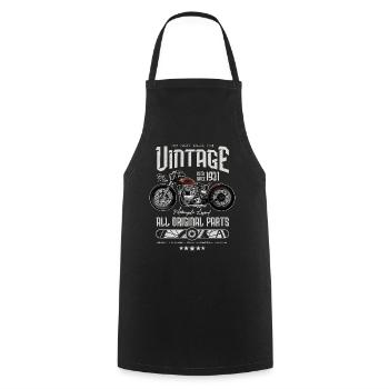Vintage Motorrad Biker Motorrad Geburtstag 1931 - Kochschürze - Schwarz - Vorne - AI Model Male 185 dark (185cm)