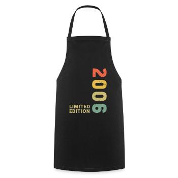 2006 Vintage Retro Birthday - Cooking Apron - black - Front - AI Model Male 185 dark (185cm)