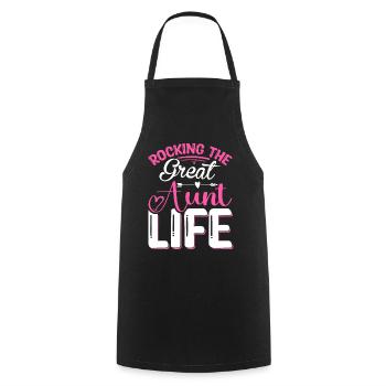Rocking The Great Aunt Life Cadeaux Tout-petits Garçons - Tablier de cuisine - noir - Devant - AI Model Male 185 dark (185cm)