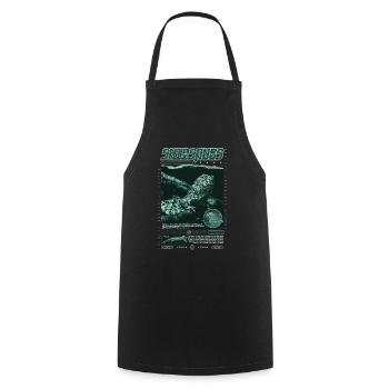 Crocodile chinois lézard Shinisaurus crocodilurus - Tablier de cuisine - noir - Devant - AI Model Male 185 dark (185cm)