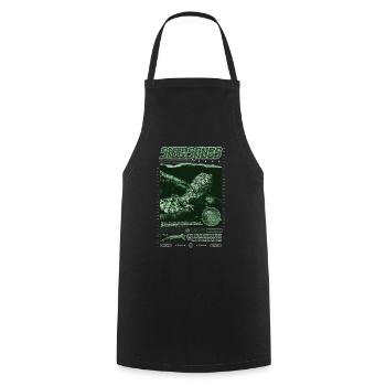 Crocodile chinois lézard Shinisaurus crocodilurus - Tablier de cuisine - noir - Devant - AI Model Male 185 dark (185cm)