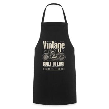 Vintage Motorcycle Bikers Motorbike Birthday 1931 - Cooking Apron - black - Front - AI Model Male 185 dark (185cm)