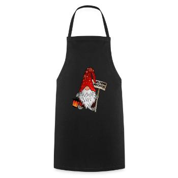 Eltern Wichtel Weihnachtsgnom für Mama und Papa - Kochschürze - Schwarz - Vorne - AI Model Male 185 dark (185cm)