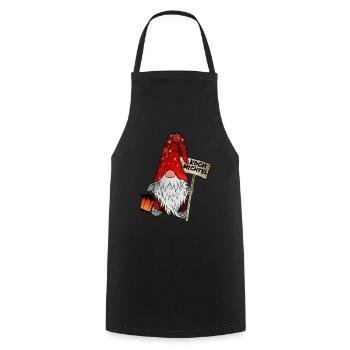 Koch Wichtel Weihnachtsgnom - Kochschürze - Schwarz - Vorne - AI Model Male 185 dark (185cm)
