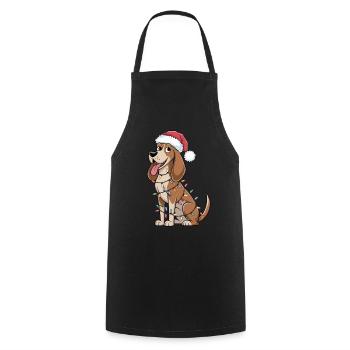 Pharaoh Hound Christmas Lights Xmas Dogs Gifts - Cooking Apron - black - Front - AI Model Male 185 dark (185cm)