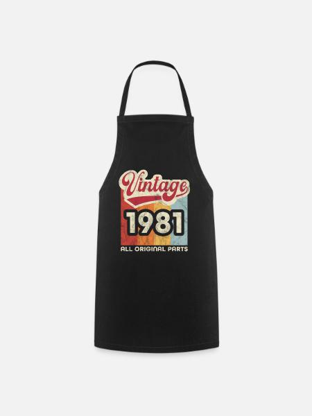 Jahrgang 1981 - Kochschürze - Schwarz