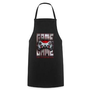 Je suis une gamer Girl Drôle Rétro Jeu vidéo - Tablier de cuisine - noir - Devant - AI Model Male 185 dark (185cm)