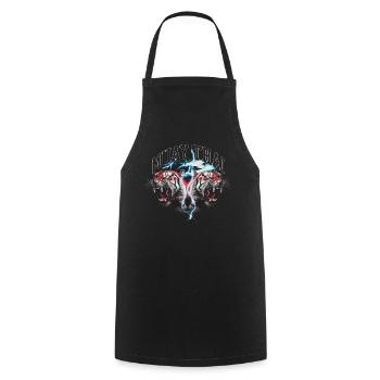 Muay Thai MMA Tiger Kickboxing - Tablier de cuisine - noir - Devant - AI Model Male 185 dark (185cm)