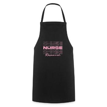Research Nurse Medical Nurses Stylish - Cooking Apron - black - Front - AI Model Male 185 dark (185cm)