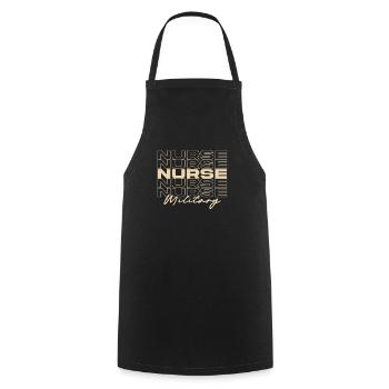 Military Nurse Medical Nurses Stylish - Cooking Apron - black - Front - AI Model Male 185 dark (185cm)