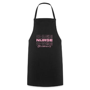 Infirmière pour enfants Infirmières médicales élégantes - Tablier de cuisine - noir - Devant - AI Model Male 185 dark (185cm)