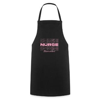 Nursing Neonatal Nurse Medical Nurses Stylish - Cooking Apron - black - Front - AI Model Male 185 dark (185cm)