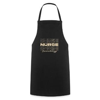 Dermatology Nurse Medical Nurses Stylish - Cooking Apron - black - Front - AI Model Male 185 dark (185cm)