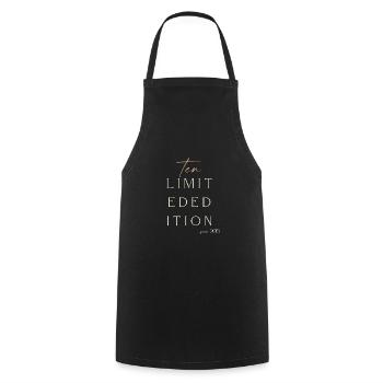 10th Birthday limited edition since 2015 Gift - Cooking Apron - black - Front - AI Model Male 185 dark (185cm)