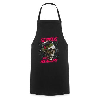 Serious About Aquariums Tropical Fish Keeper - Cooking Apron - black - Front - AI Model Male 185 dark (185cm)