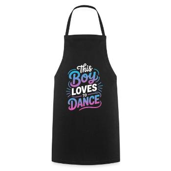 Dancing Saying Boys Dance Funny Dancing Gift - Cooking Apron - black - Front - AI Model Male 185 dark (185cm)