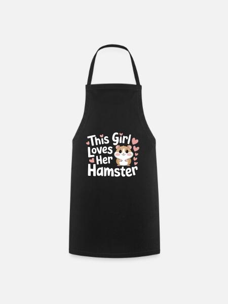 Hamster - Kochschürze - Schwarz