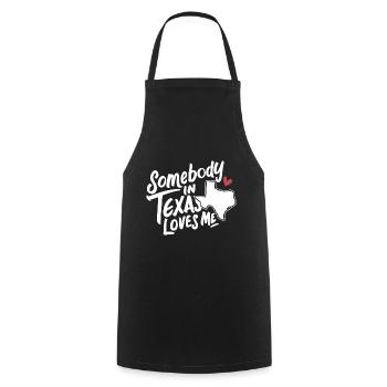 Texas State Texans Texas - Cooking Apron - black - Front - AI Model Male 185 dark (185cm)