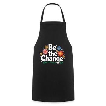 Altruisme Don désintéressé Donner d’école - Tablier de cuisine - noir - Devant - AI Model Male 185 dark (185cm)