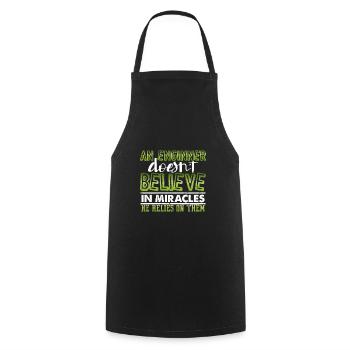 Engineer Gifts An Engineer Doesn't Believe in - Cooking Apron - black - Front - AI Model Male 185 dark (185cm)