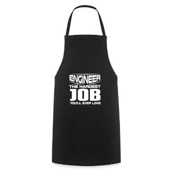 Cadeau d’ingénieur Le travail le plus difficile que vous aimerez jamais - Tablier de cuisine - noir - Devant - AI Model Male 185 dark (185cm)