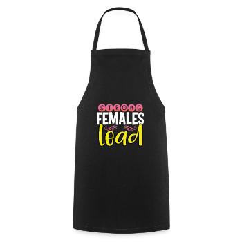 Le don inspirant des femmes Strong Females Lead - Tablier de cuisine - noir - Devant - AI Model Male 185 dark (185cm)