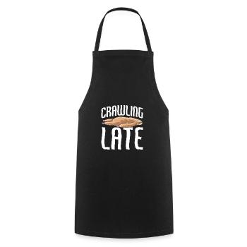 Sloth Crawling Late Funny Sarcastic Sloth Humor - Cooking Apron - black - Front - AI Model Male 185 dark (185cm)
