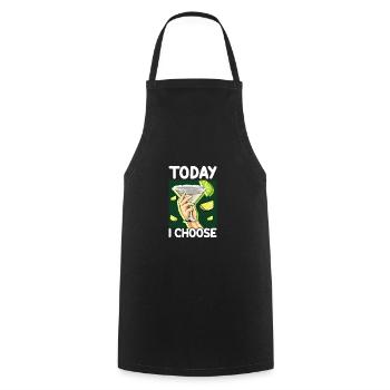 Margarita Drinker Gift Today I Choose Margarita - Cooking Apron - black - Front - AI Model Male 185 dark (185cm)
