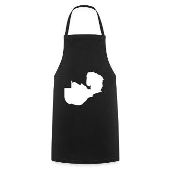 Zambie Carte Flag - Tablier de cuisine - noir - Devant - AI Model Male 185 dark (185cm)