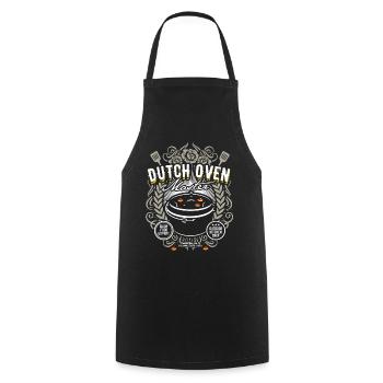 Dutch Oven Master - Kochschürze - Schwarz - Vorne - AI Model Male 185 dark (185cm)