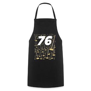 76 Balais Cadeau Drôle Anniversaire Homme Ou Femme - Tablier de cuisine - noir - Devant - AI Model Male 185 dark (185cm)