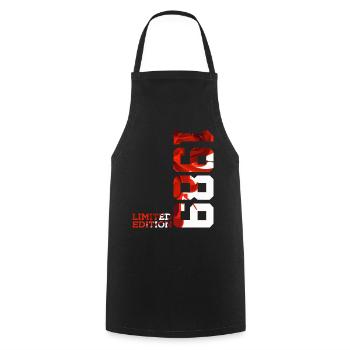 37TH BIRTHDAY 37 YEARS LIMITED EDITION 1989 - Cooking Apron - black - Front - AI Model Male 185 dark (185cm)