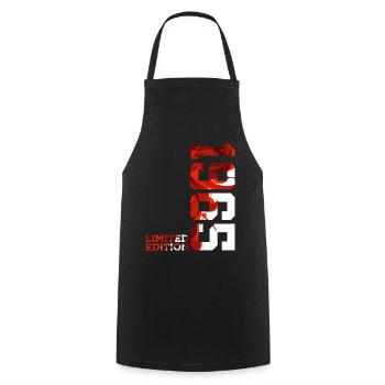 61ST BIRTHDAY 61 YEARS LIMITED EDITION 1965 - Cooking Apron - black - Front - AI Model Male 185 dark (185cm)