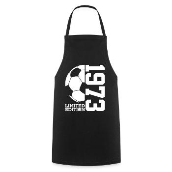 ÉDITION LIMITÉE FOOTBALL 1973 53E ANNIVERSAIRE - Tablier de cuisine - noir - Devant - AI Model Male 185 dark (185cm)