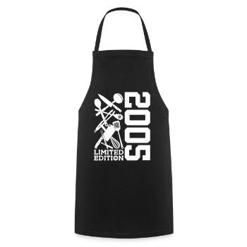 ÉDITION LIMITÉE 2005 CUISINE POUR LE 21E ANNIVERSAIRE DU CHEF - Tablier de cuisine - noir - Devant - AI Model Male 185 dark (185cm)