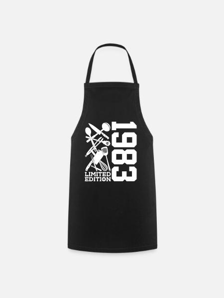 ÉDITION LIMITÉE 1983 CUISINE POUR LE CHEF DU 43E ANNIVERSAIRE - Tablier de cuisine - noir