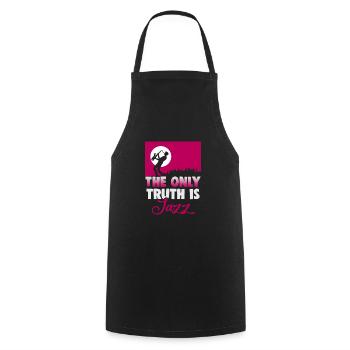 Musiciens d’orchestre de musique jazz - Tablier de cuisine - noir - Devant - AI Model Male 185 dark (185cm)