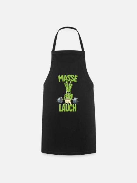Masse Lauch Bodybuilding Fitness Gym - Kochschürze - Schwarz