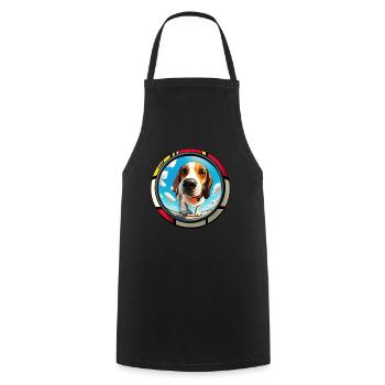 Dog Saying Beagle Design pour les amoureux des chiens - Tablier de cuisine - noir - Devant - AI Model Male 185 dark (185cm)