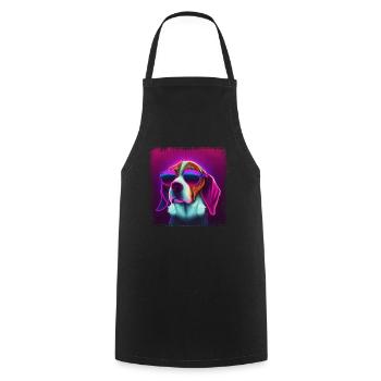 Dog Saying Beagle Design pour les amoureux des chiens - Tablier de cuisine - noir - Devant - AI Model Male 185 dark (185cm)