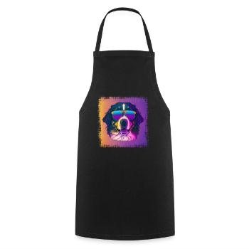 Dogs Bernese Mountain Dog Dog Lovers - Cooking Apron - black - Front - AI Model Male 185 dark (185cm)