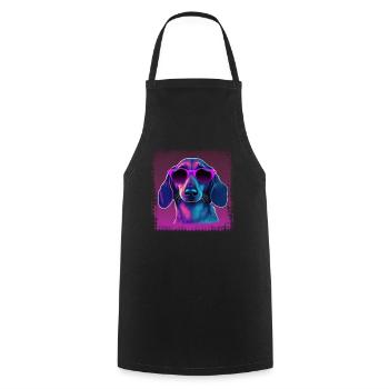 Hunde Spruch Dachshund Design für Hundeliebhaber - Kochschürze - Schwarz - Vorne - AI Model Male 185 dark (185cm)