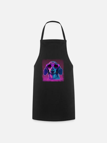 Hunde Spruch Dachshund Design für Hundeliebhaber - Kochschürze - Schwarz
